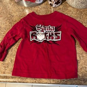 Santa Rocks long-sleeve T-shirt